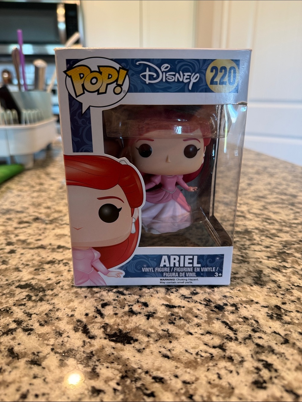 Funko Ariel Vinyl Figure - Red Hair, Pink Dress